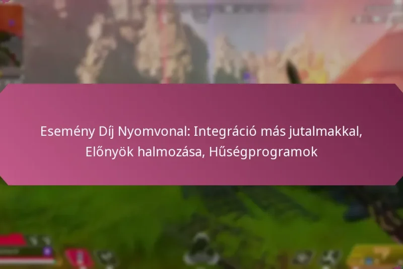 Esemény Díj Nyomvonal: Integráció más jutalmakkal, Előnyök halmozása, Hűségprogramok