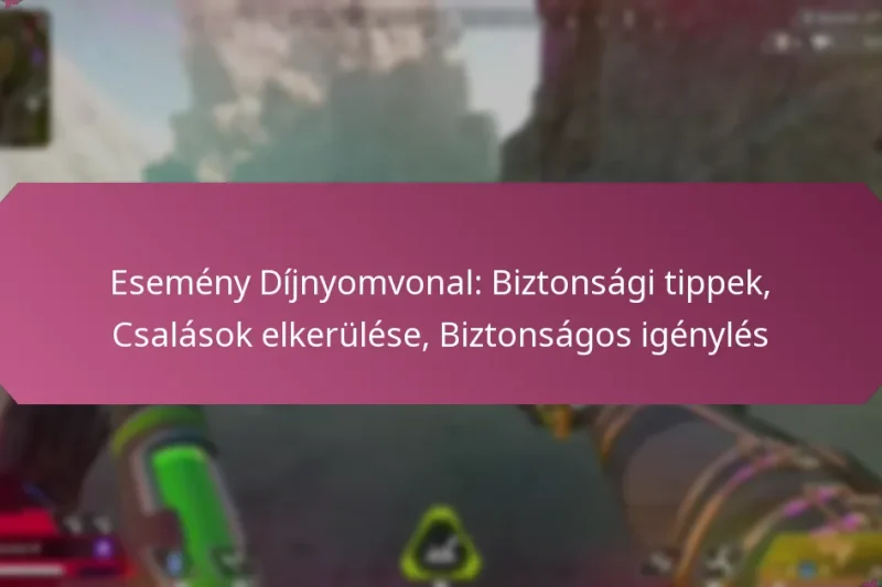 Esemény Díjnyomvonal: Biztonsági tippek, Csalások elkerülése, Biztonságos igénylés