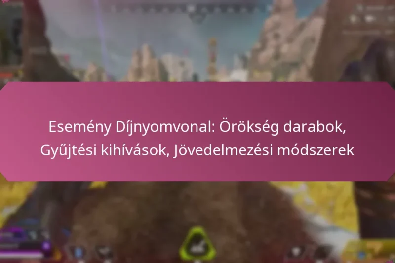 Esemény Díjnyomvonal: Örökség darabok, Gyűjtési kihívások, Jövedelmezési módszerek