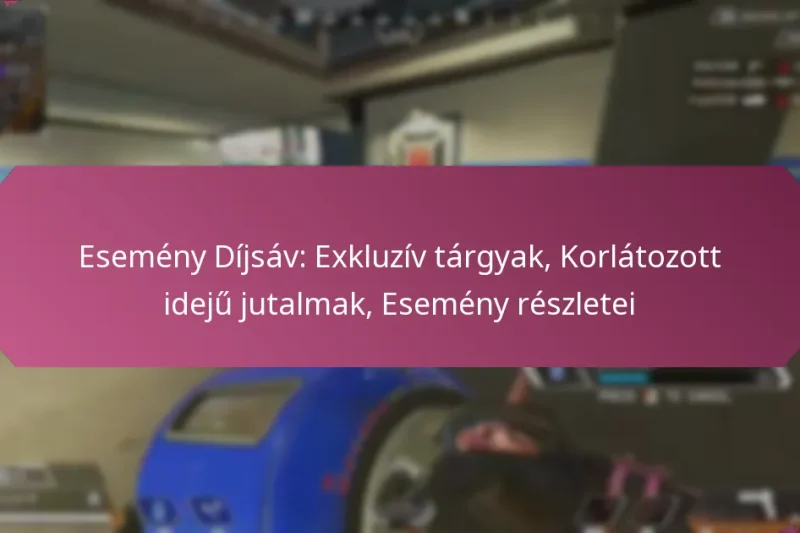 Esemény Díjsáv: Exkluzív tárgyak, Korlátozott idejű jutalmak, Esemény részletei