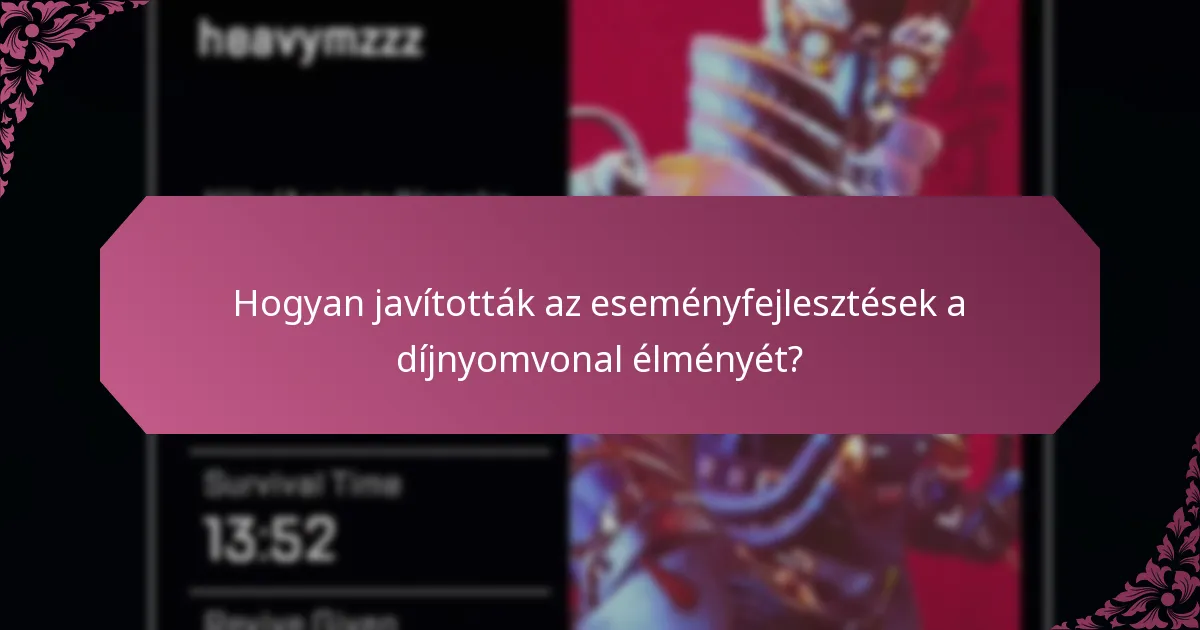 Mik a legújabb frissítések és változások az eseménydíj nyomvonalban?